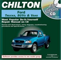 Chilton: Ford (1986-2000) Full-size Trucks, Suvs,  Vans: Most Popular Do-It-Yourself Repair Manual  On CD; Packed With Illustrations, Wiring Diagrams, ... And specifications (Total Car Care)