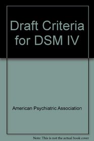 Dsm-IV Draft Criteria