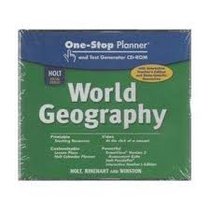 One-stop Planner and Test Generator C-d Rom World Geography