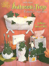 Bathroom Frogs (plastic canvas)