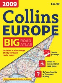 2009 Collins Road Atlas Europe: A3 Edition (International Road Atlases)
