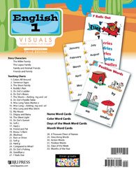 ENGLISH 1 VISUALS - HOME SCHOOL FLIP CHART for use with THIRD EDITION BJU PRESS