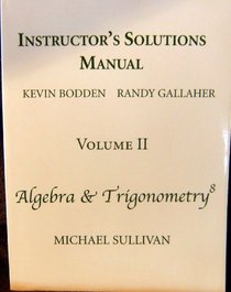 Instructor's Solutions Manual Algebra & Trigonometry8 (Volume I and II)