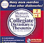Merriam-Webster's Collegiate Dictionary & Thesaurus, Electronic Edition