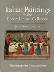 Italian Paintings (The Robert Lehman Collection, Vol.1)
