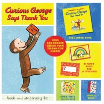 Curious George Says Thank You Book and Stationery Kit