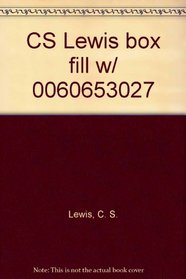 CS Lewis box fill w/ 0060653027