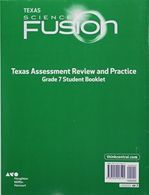 Holt McDougal Science Fusion Texas: Texas Assessment Review and Practice Grade 7