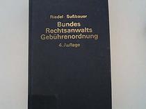 Bundesgebuhrenordnung fur Rechtsanwalte: Kommentar (German Edition)