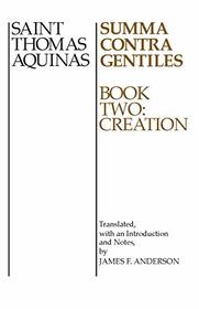 Summa Contra Gentiles: Creation v. 2