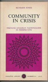 Community In Crisis (Carleton Library Series)