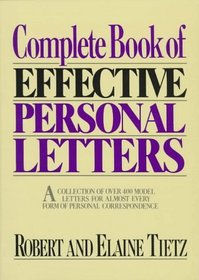Complete Book of Effective Personal Letters