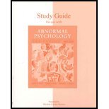 Abnormal Psychology: Current Perspectives, Study Guide