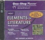 Holt Elements of Literature, Third Course - One-Stop Planner CD-ROM