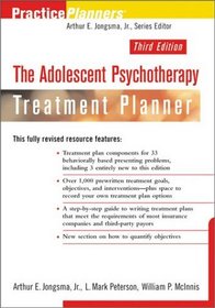 The Adolescent Psychotherapy Treatment Planner (Practice Planners)