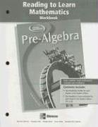 Pre-Algebra, Reading to Learn Mathematics Workbook