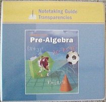 Notetaking Guide Transparencies binder McDougal Littell Pre-Algebra 2005