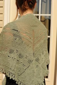 Flora's Wrap Knitted Lace Shawl Pattern