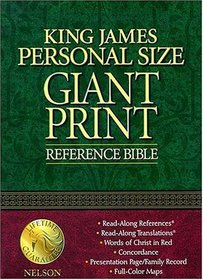 King James Personal Size Giant Print Reference Bible