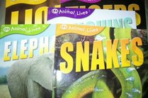 7 Animal Lives Books - Tigers, Snakes, Whales, Gorillas, Elephants, Penguins and Lions