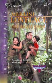 The Right Stuff (To Protect and Defend, Bk 3) (Silhouette Intimate Moments, No 1279)