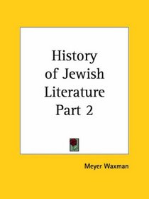 History of Jewish Literature, Part 2