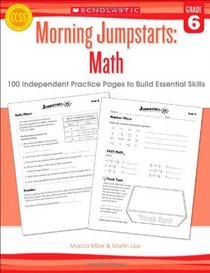 Morning Jumpstarts: Math, Grade 6: 100 Independent Practice Pages to Build Essential Skills
