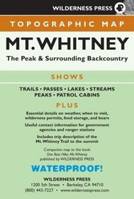 MAP Mt. Whitney Topo (Wilderness Press Maps)