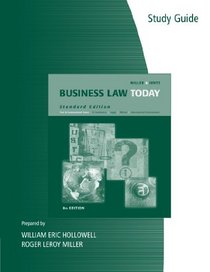 Study Guide for Miller/Jentz's Business Law Today, Standard Edition, 8th