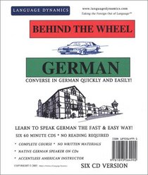 Behind the Wheel German (6 CD Course) (Behind the Wheel)