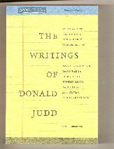 The Writings of Donald Judd