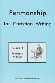 Penmanship for Christian Writing Grade 4 Teachers Manual