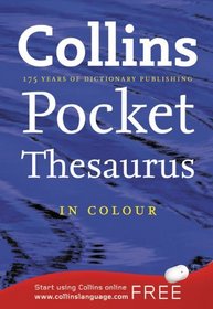 Collins Pocket Thersaurus (Dictionary/Thesaurus)