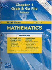 Course 1 Mathematics Grab and Go File