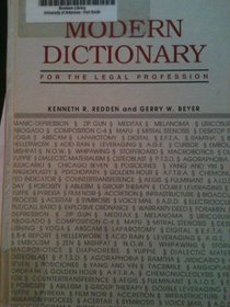 Modern Dictionary for the Legal Profession With 1995 Cumulative Supplement