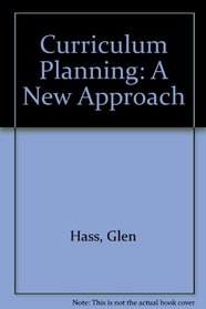 Curriculum planning: A new approach