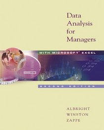 Data Analysis for Managers With Microsoft Excel Non-Infotrac Version