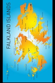Map of Falkland Islands Journal: 150 page lined notebook/diary