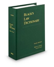 Black's Law Dictionary, Standard Ninth Edition (Black's Law Dictionary (Standard Edition))