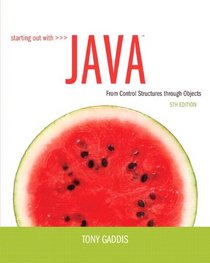 Starting Out with Java: From Control Structures through Objects plus MyProgrammingLab with Pearson eText -- Access Card (5th Edition)