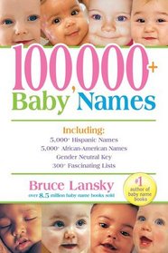 100,000 + Baby Names: The Most Complete Baby Name Book