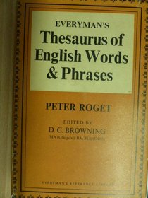 Rogets Thesaurus of English Words and Phrases