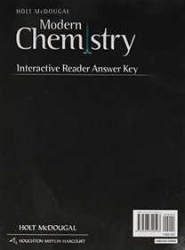 Modern Chemistry: Interactive Reader Answer Key