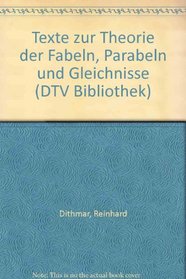 Texte zur Theorie der Fabeln, Parabeln und Gleichnisse (DTV Bibliothek) (German Edition)
