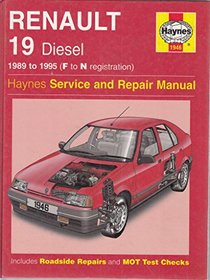 Renault 19 (Diesel) Service and Repair Manual (Haynes Service and Repair Manuals)