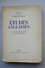 Etudes Anglaises - Dickens, Walpole, Ruskin & Wilde - La Jeune Litterature