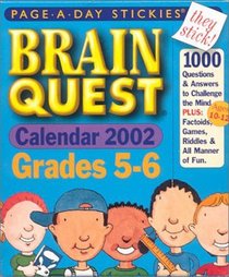 Brain Quest Grades 5-6 Page-A-Day Stickies Calendar 2002