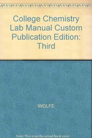 College Chemistry Lab Manual, Custom Publication