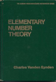 Elementary Number Theory (Random House/Birkhauser mathematics series)