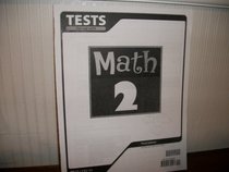 TESTS for use with Math 2 - Third Edition - BJU PRESS